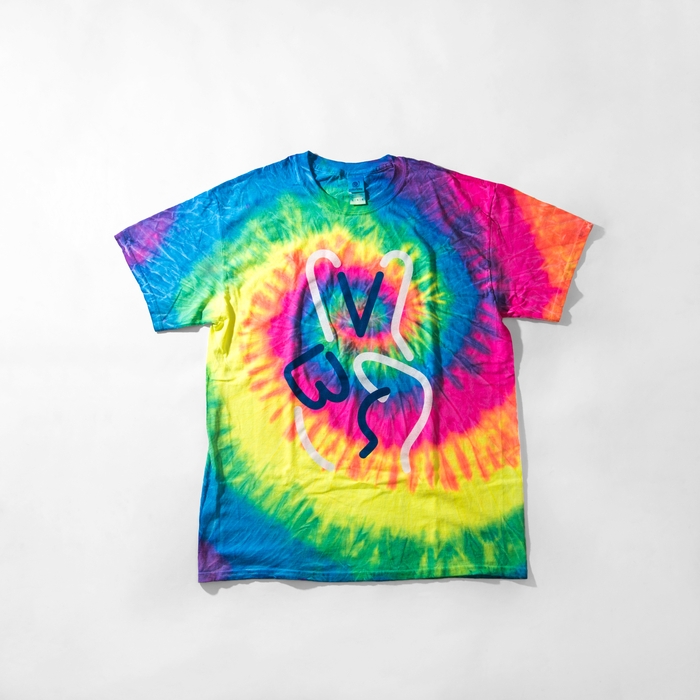 Victory Tie Dye Tee neon rainbow