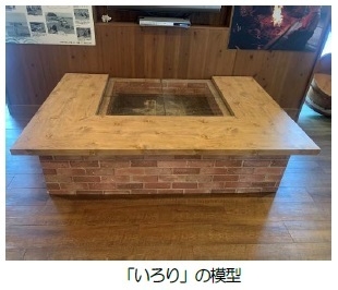 「いろり」の模型