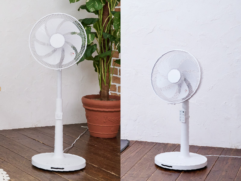 高さ最大106cm 「温度センサー付き ハイポジションDCリビング扇風機