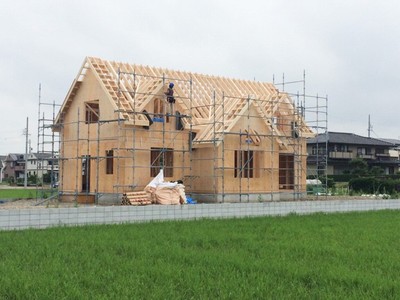 ツーバイフォー住宅 上棟事例