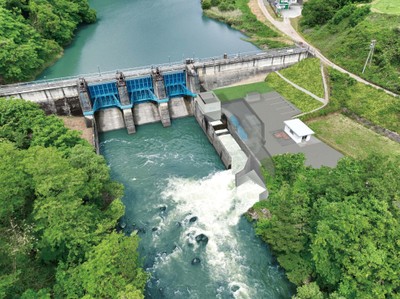 湯の瀬いとおしき発電所＆湯の瀬ダム(完成予想図)