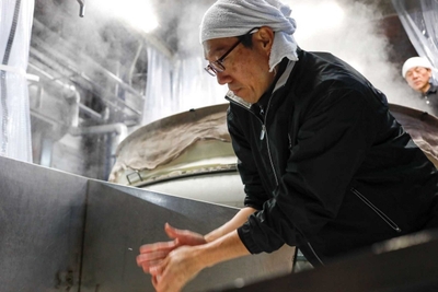 柴田杜氏 酒造りの様子