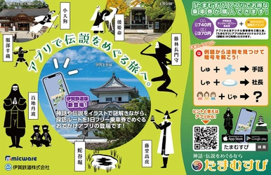 神話・伝説の探訪アプリ「たまむすび」に伊賀エリア追加 伊賀鉄道と「まちおこし共創事業」に取り組みます