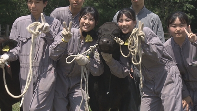 左　内城粋咲（うちじょう・いさき）さん ・ 右　内城心粋（うちじょう・こいき）さん