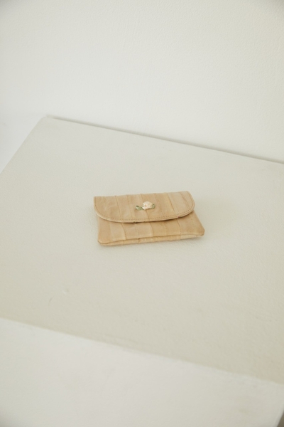 2025SA09/シンプルカードホルダーローズ（ベージュ）