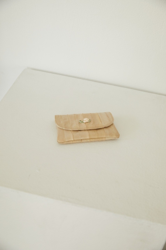 2025SA09/シンプルカードホルダーローズ(ベージュ)