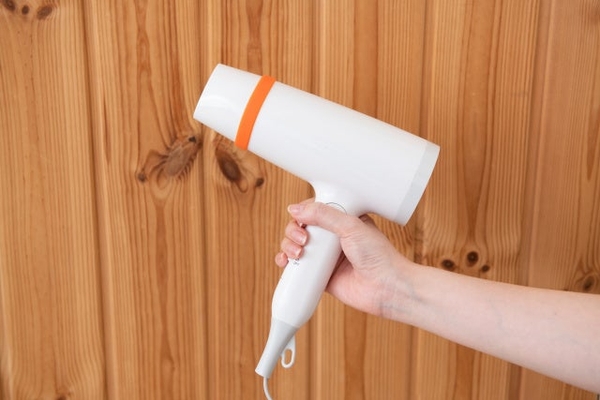 使用手順３　付属のシリコンリングをドライヤーに装着