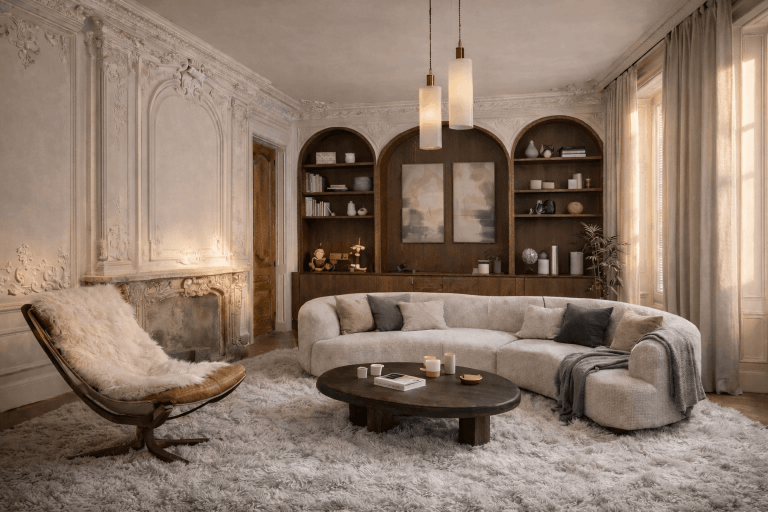 やわらかな光に包まれる内省のリビング