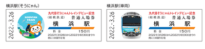「D型硬券普通入場券」（イメージ）