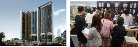 【左】※イメージパース 【右】※販売イベントの様子