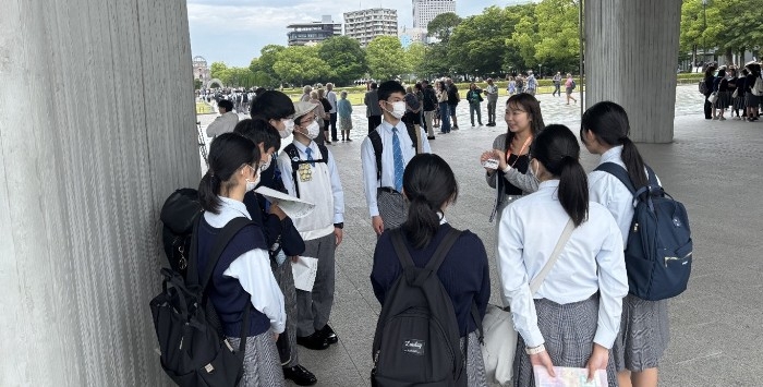 令和7年（2025年）の平和学習の様子