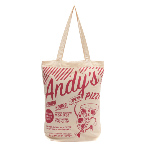 「ショッピングバッグ Andys Pizza」価格：209円／サイズ：W26×D14×H42cm