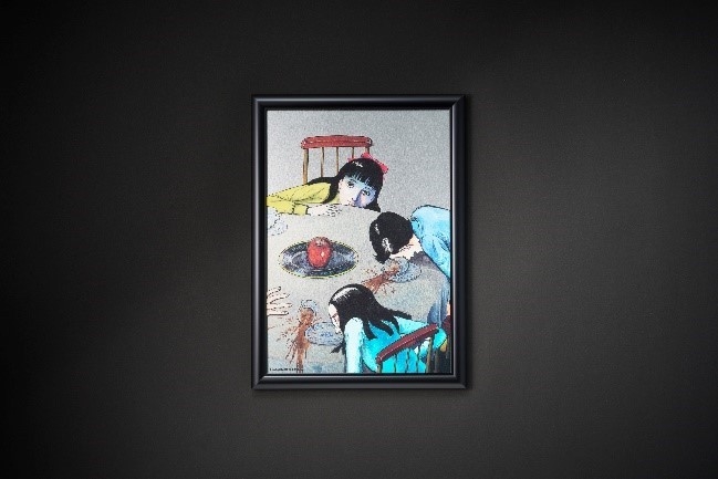 メタルグラフィアート【楳図かずお_洗礼B】