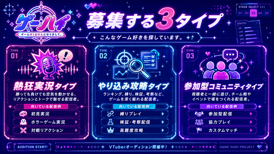募集3タイプ