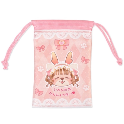 【もえあず×岩下の新生姜】いわひたのひんひょうが～♥巾着（ウラ）