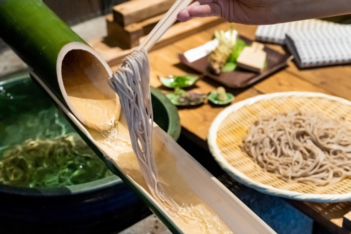 【界 アルプス】流し水蕎麦 (1)