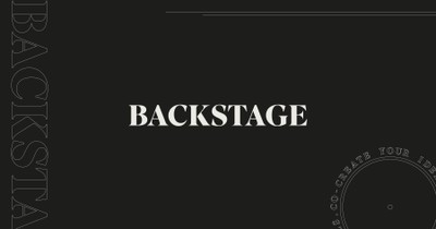 BACKSTAGE ロゴ