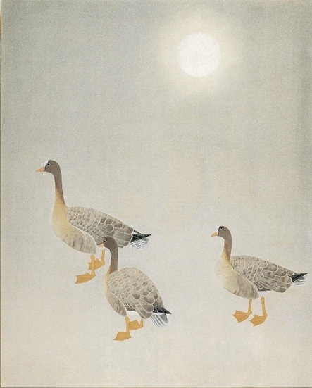 上村松篁「雁金」昭和57年(1982)