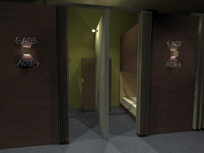 1名用個室(下段タイプ)