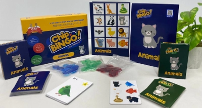 英語を勉強しない英語習得法！ ゲーム型英語学習教材Chip Bingoシリーズ“Animals”編 2月26日から先行予約販売を開始