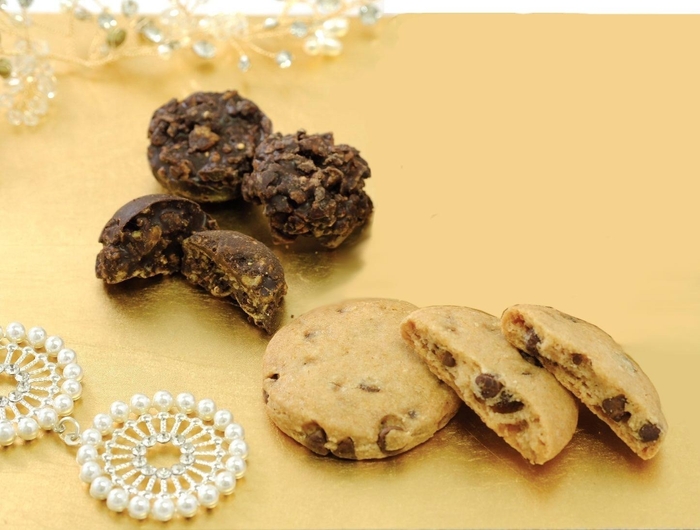 ヴィーガンチョコクランチ、チョコチップクッキー グルテンフリー