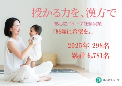 体質改善を目的とした漢方・鍼灸による妊活サポートの実績報告　 ～妊活でお悩みの漢方・鍼灸利用者のうち、 2025年の妊娠者は298名～