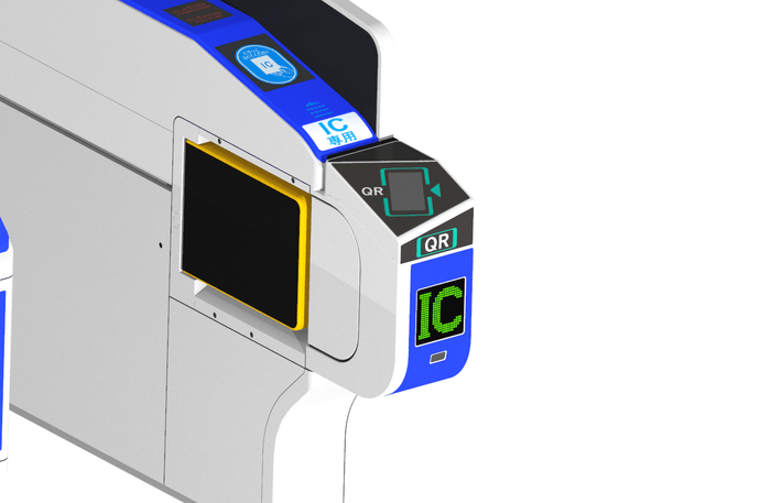 QRコード乗車券、ICカード対応改札機（イメージ）