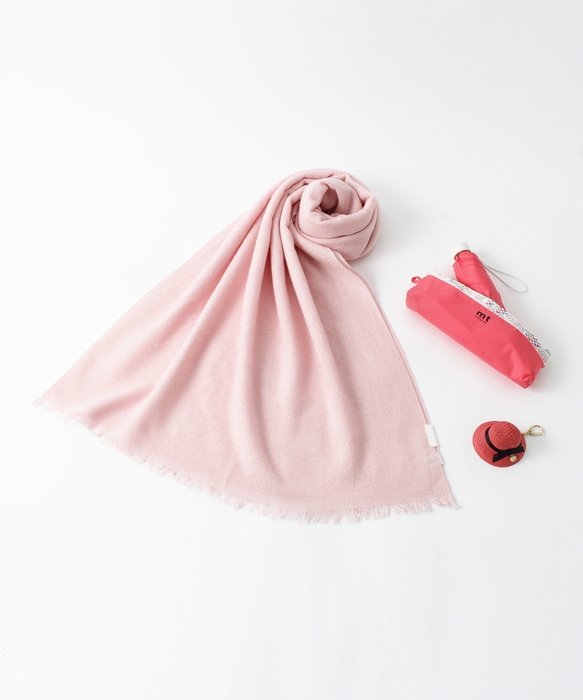 雨傘 折りたたみ傘 ケース付(mt×estaa コラボ)カシミヤ ラメ糸入り ブランドストール ギフトセット