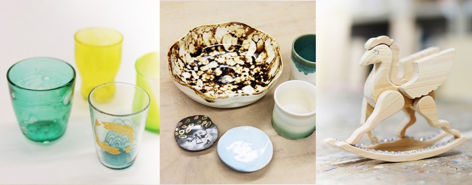 「近大アートマルシェ」出品予定の学生の作品