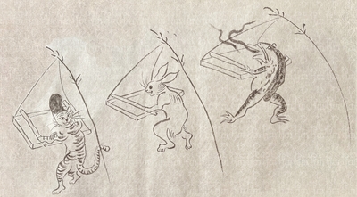 手漉き和紙絵巻『鳥獣戯画～手漉き和紙ができるまで～』展