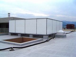 防音目隠し塀　施工写真