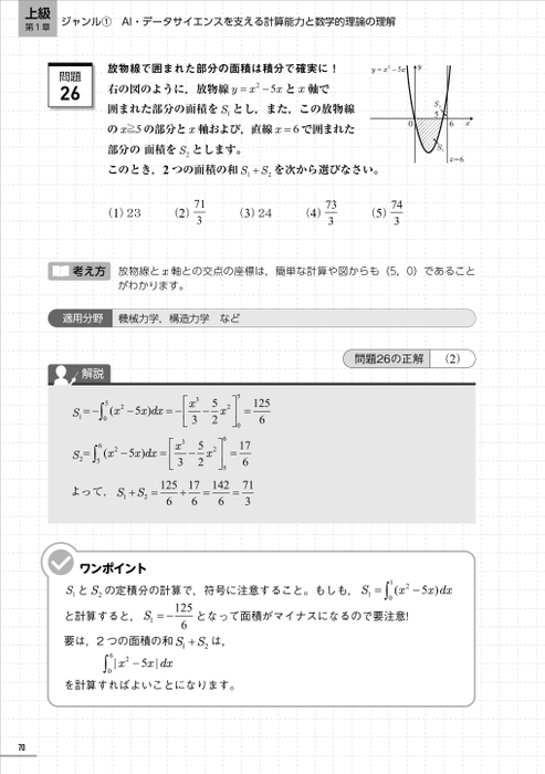 データサイエンス数学ストラテジスト公式問題集 上級 中面2