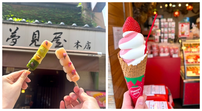 見た目も綺麗な映えスイーツもしっかりと堪能