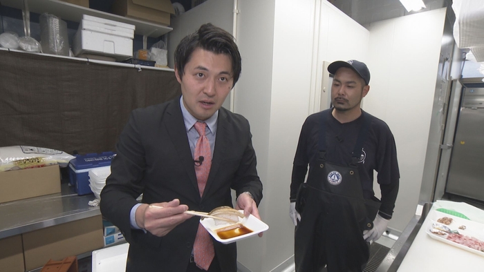 寿司ネタ企画のロケ風景1