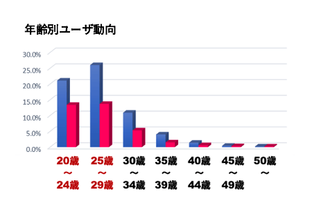 年齢別ユーザー動向