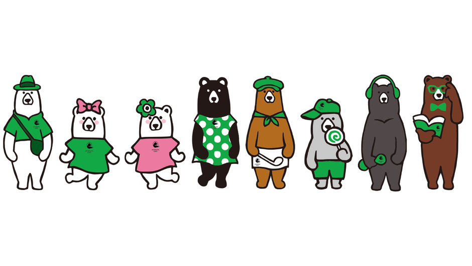 ANAKUMA CAFEの8ひきのスタッフが非日常体験をお届けします