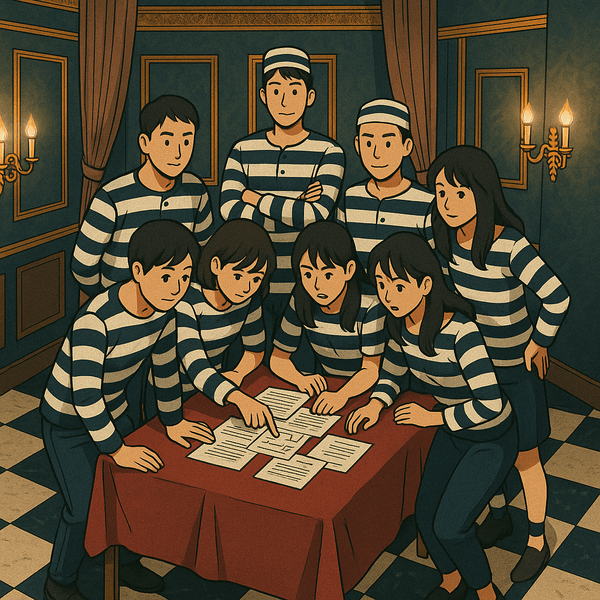 異能犯収容所からの脱出イラスト