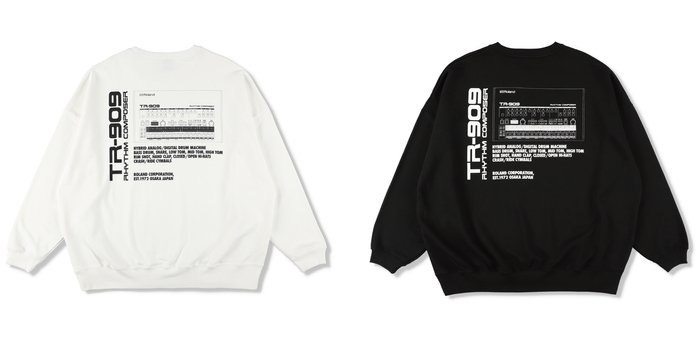 TR-909 CREW NECK SWEATSHIRT(ISNESS MUSICxROLAND)
