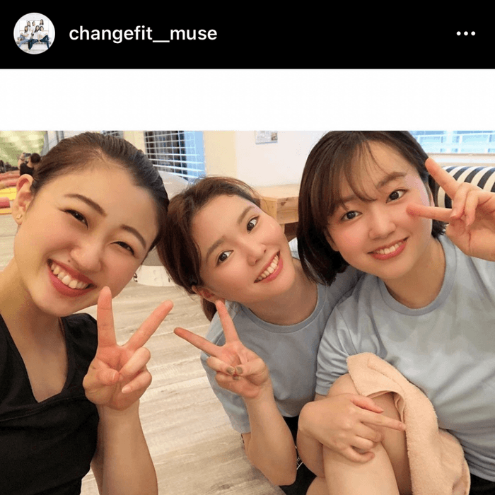 トレーニング後にお客様と