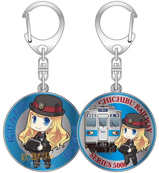 円形キーホルダー(表裏一体)イメージ