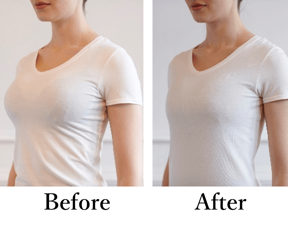 バストの高さを抑えます