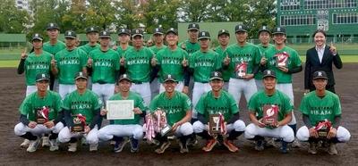 26年ぶりの2部優勝を果たした理大ナイン