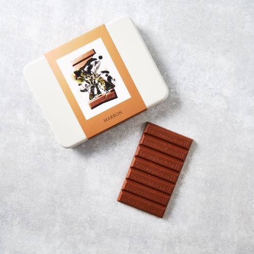 Tablette de chocolat MARRON(栗)