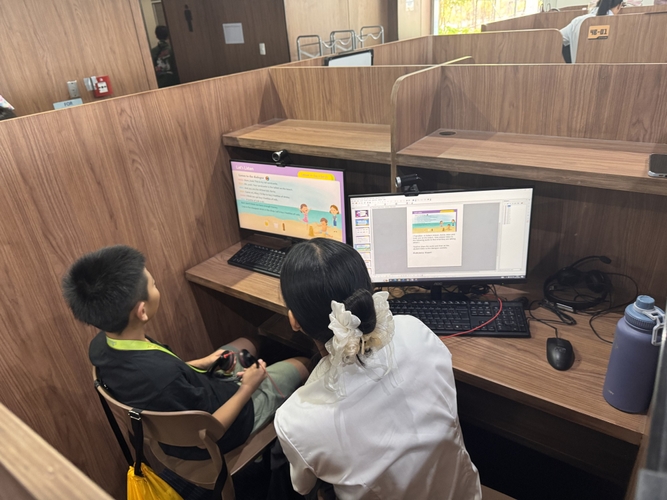 マンツーマンレッスンの様子