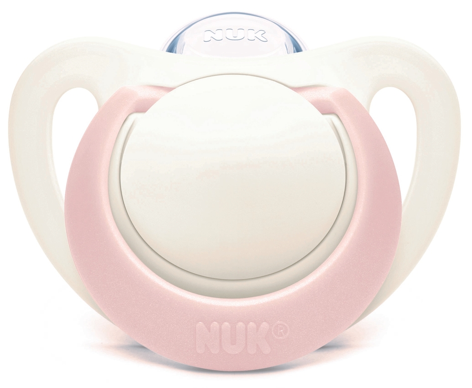 おしゃぶりジーニアス(消毒ケース付き)ピンク