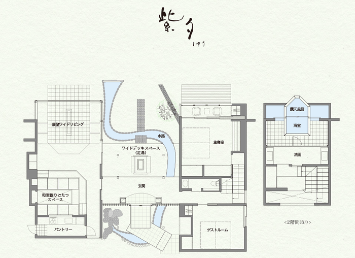 紫夕間取り