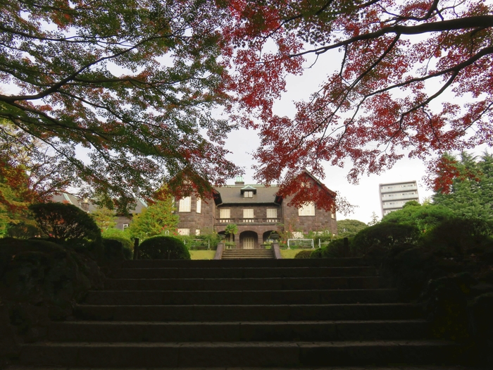 黒ボク付近から洋館を入れた眺め（11月20日撮影）