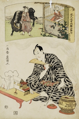 Photo.08 風流役者地顔五節句 七月之図 歌川豊国 文化5年(1808)頃 たばこと塩の博物館蔵