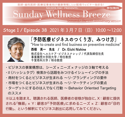 見どころ!西根英知先生