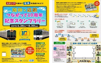 「阪神×近鉄つながって10周年記念スタンプラリー」 を開催します